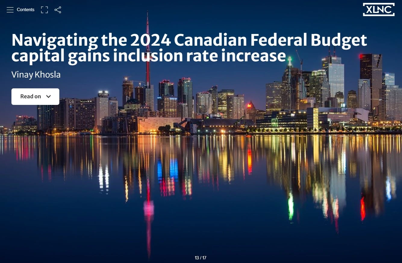 Navigating the 2024 Canadian Federal Budget capital gains inclusion rate increase