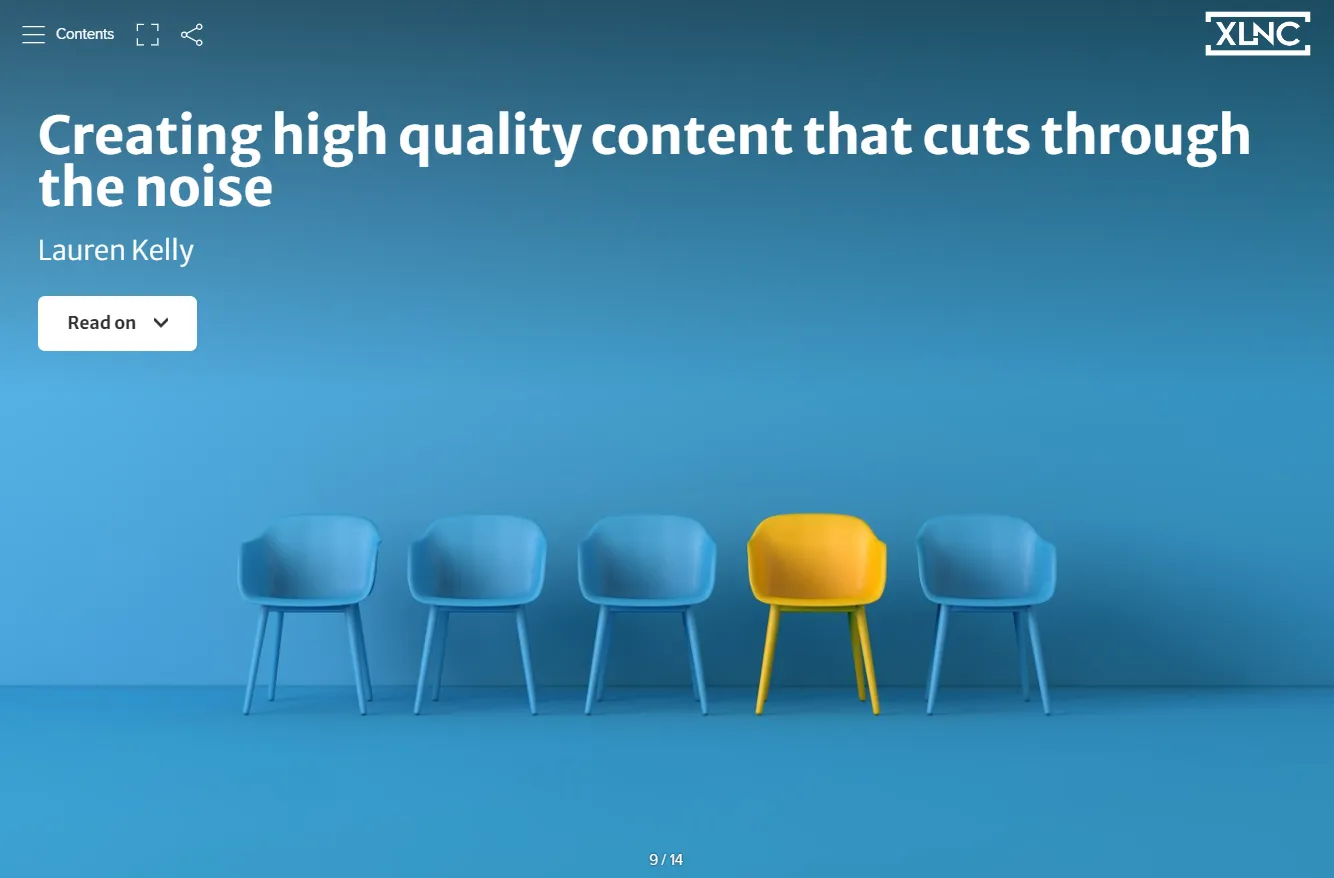 Creating high quality content that cuts through the noise
