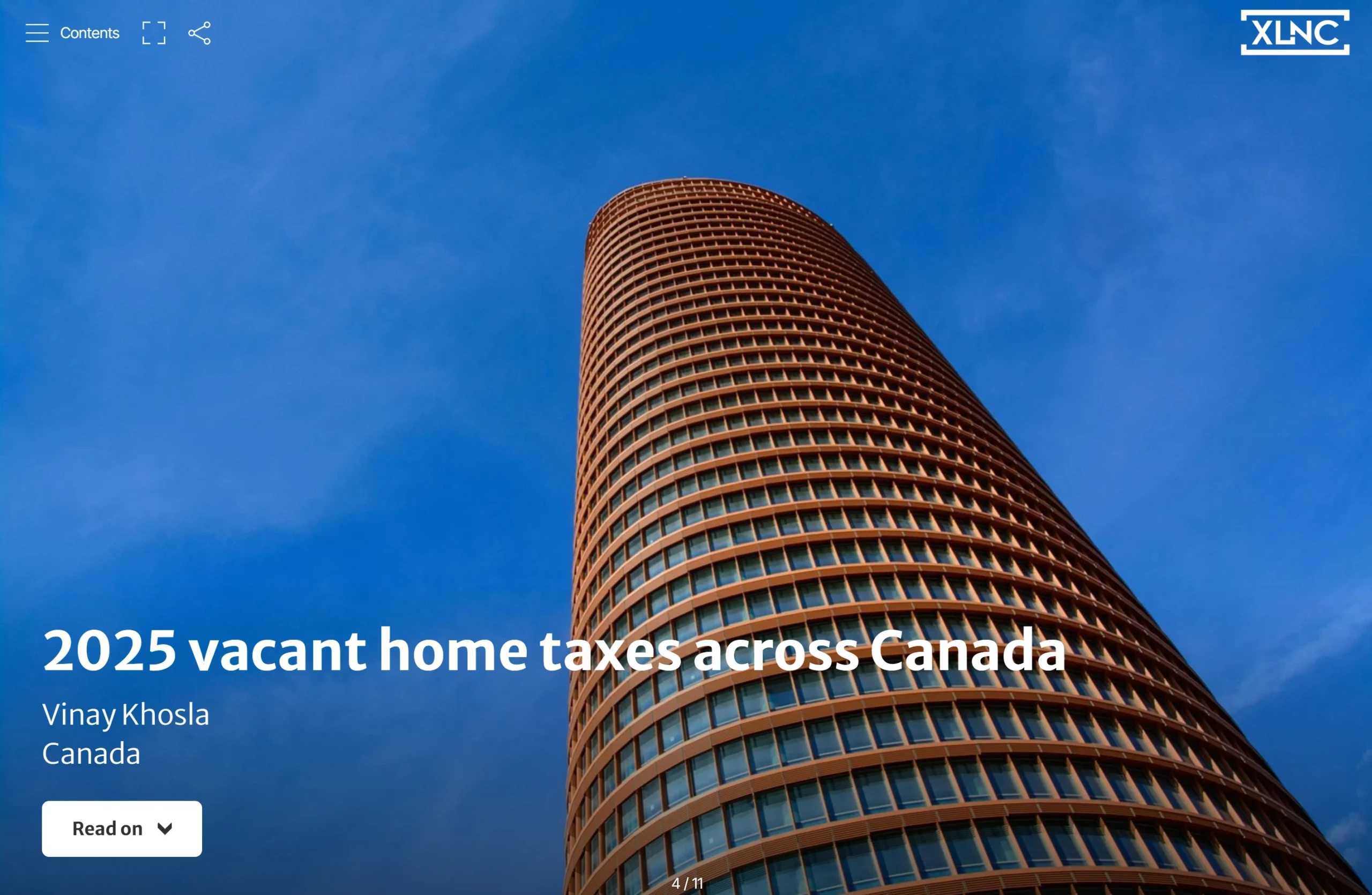 2025 vacant home taxes across Canada