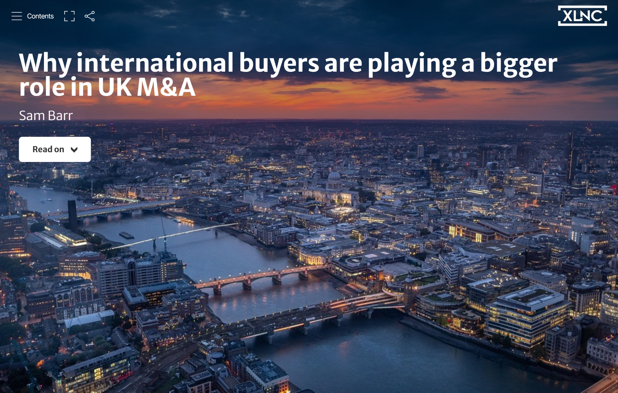 Why international buyers are playing a bigger role in UK M&A