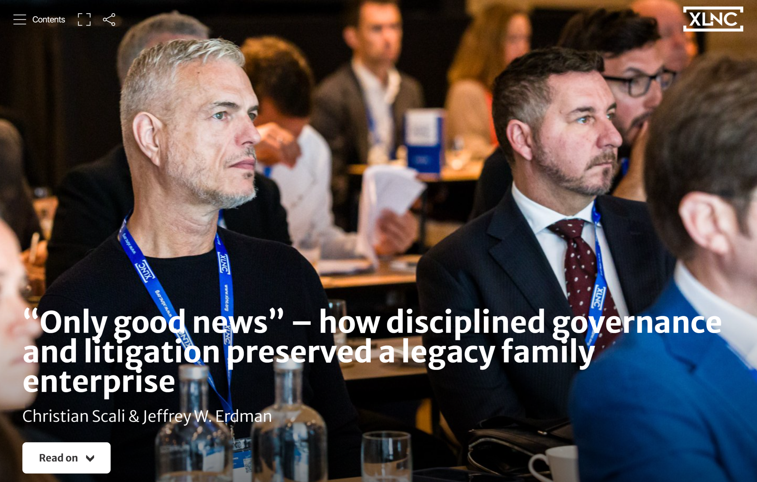 “Only good news” – how disciplined governance and litigation preserved a legacy family enterprise